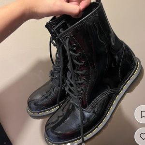 Black patent leather doc Martins